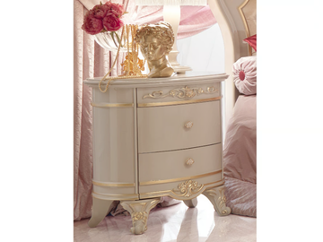 DIAMANTE - Wood veneer bedside table with drawers by Barnini Oseo - view 2